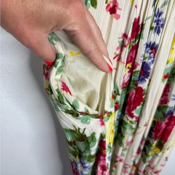 April Cornell Cream Floral Maxi Dress - Picture 3 of 6